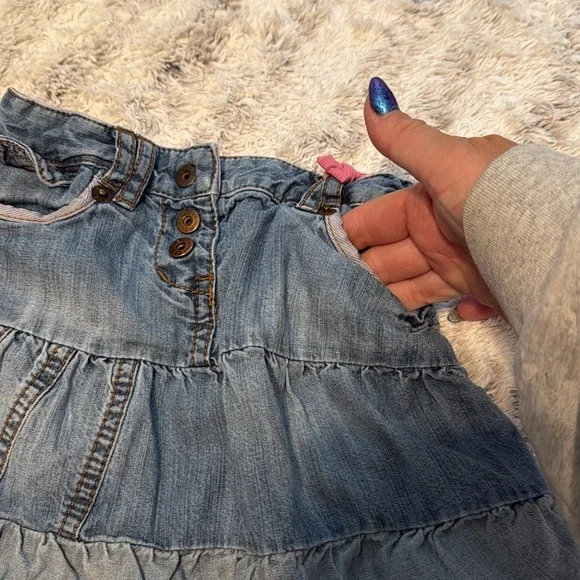 3T girls, summer MEXX Denim Skirt denim Romper, paw, patrol shirt, ROXY shorts - Picture 12 of 16